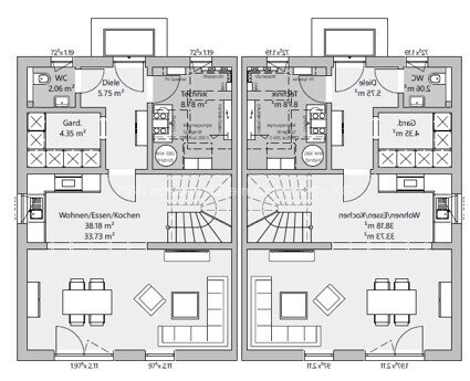 Neubau Doppelhaus in Wörth an der Donau – als Effizienzhaus 40