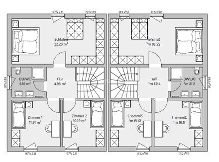 Neubau Doppelhaus in Wörth an der Donau – als Effizienzhaus 40