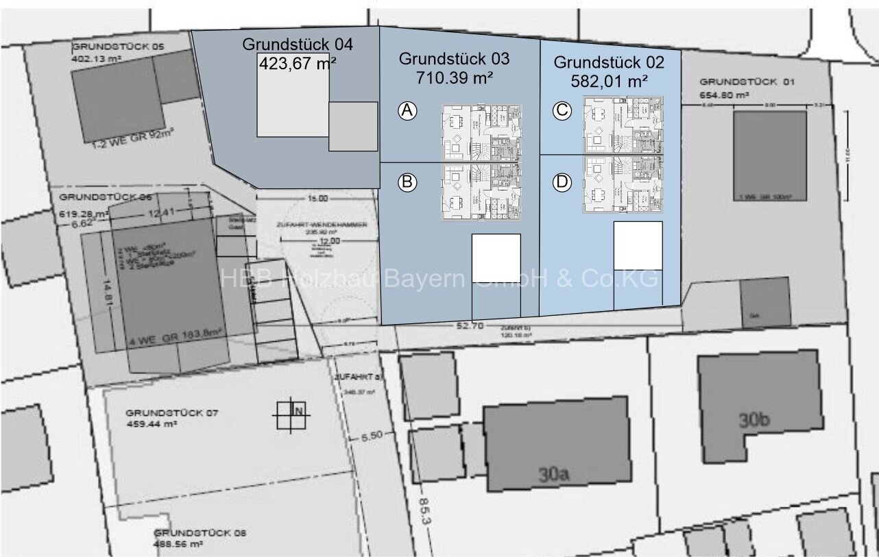 Neubau Doppelhaus in Wörth an der Donau – als Effizienzhaus 40